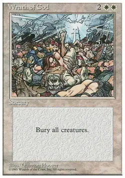 Wrath of God - Medium Play MTG 4th Edition - Image 1