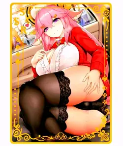 Waifu Anime Cards TCG | Yae Miko - Genshin Impact | SSR [ METAL CARD ] Hentai - Image 1