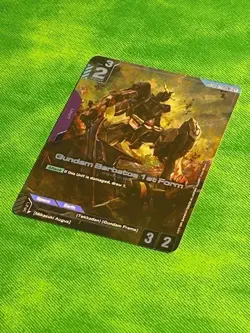 Gundam Card Game Gundam Barbatos 1st Form GD02-054 LR+ English - Dual Impact - Image 4