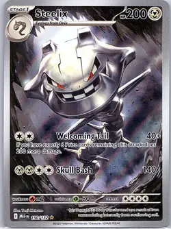 Steelix 150/132 ME01: Mega Evolution - Pokemon Card - NM - Image 1