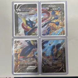 Greninja V Union Set 4 Card SWSH155-58 Black Star Promo Pokemon - Image 1
