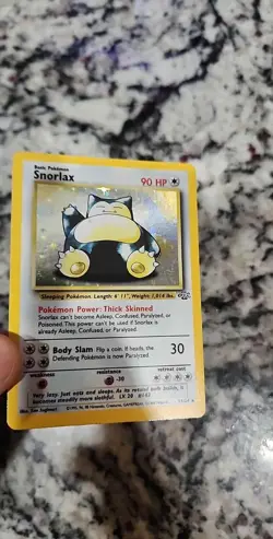 Pokemon Card Snorlax Jungle Unlimited Holo WOTC Vintage 11/64 168 💎NM💎 - Image 1