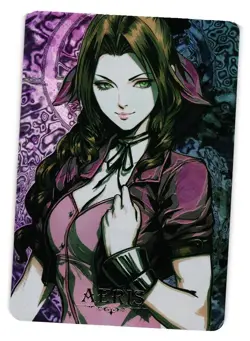 Aeris Final Fantasy Laser Engraved Holo Character Art Cardsass Masters Card - Image 1