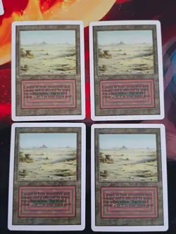 MTG "Sticker" CEDH EDH Dual Land Unlimited Badlands x4 - Image 1