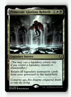 MTG | Primevals' Glorious Rebirth | DOM | Foil | Moderately Played | English - Image 1