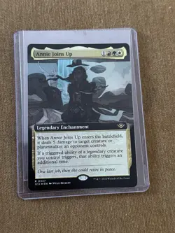 MTG FOIL Annie Joins Up Extended Art - Outlaws of Thunder Junction #347 - Image 1