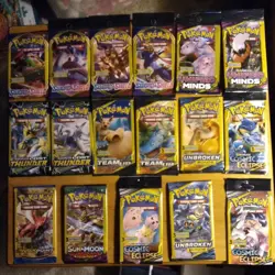 Pokemon Booster Pack Art 17 Different Artworks No Cards XY Sun And Moon Sword... - Image 1