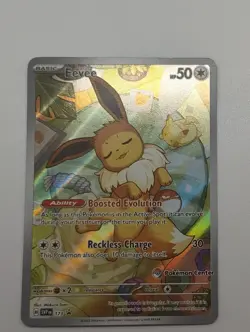 Pokemon TCG Eevee Prismatic Evolutions Promo SVP173 Stamped Pokemon Center - Image 2