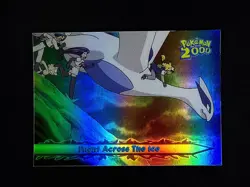 topps Pokemon The Movie 2000 Rainbow Holo Foil #54 Flight Across the Ice - Image 1