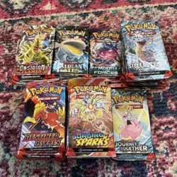 Pokemon Scarlet & Violet Job Lot Opened Open Packs Bundle - 30 Packs - Image 2