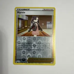 Pokemon TCG Marnie Reverse Holo Rare SWSH01: Sword & Shield Base Set 169/202 - Image 1