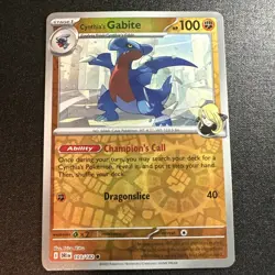 Cynthia’s Gabite Destined Rivals 103/182 Reverse Holo Rare English Pokemon TCG - Image 1