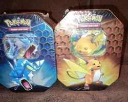 Pokemon Hidden Fates Tins (Set of 3 Tins) - Charizard, Raichu, Gyarados Art Set - Image 4
