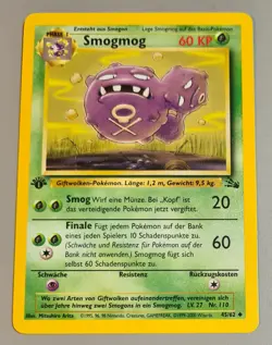 Smogmog #45/62 1.Edition Uncom. Karte B Fossil 2000 Pokemon Deutsch Mint Vintage - Image 1