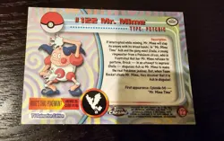 Mr. Mime #122 - Topps Chrome Series 2 Pokemon Card Light Play - Image 2