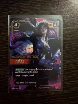 Kaisa Card Champion Rare 039/298 Kai'Sa Survivor Riftbound Foil ENGLISH - Image 1