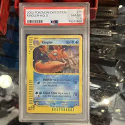 PSA 8 Kingler - 15/165 Holo - Expedition 2002 - Pokemon Card NEAR MINT Pop 149 - Image 2