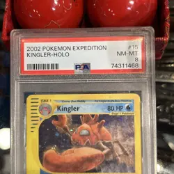 PSA 8 Kingler - 15/165 Holo - Expedition 2002 - Pokemon Card NEAR MINT Pop 149 - Image 3