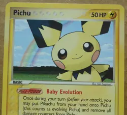 Pichu 21/108 Rare Non-Holo Power Keepers Set Pokemon Card NM - Image 2