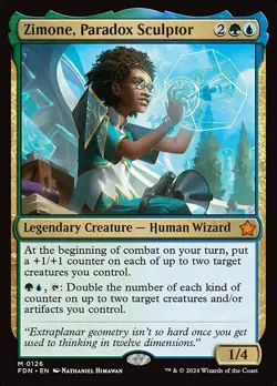 NM Zimone, Paradox Sculptor, MTG, Foundations, Magic the Gathering, 126 - Image 1