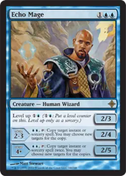 MTG Echo Mage - Foil, Rise of the Eldrazi, Moderately Played, English - Image 1