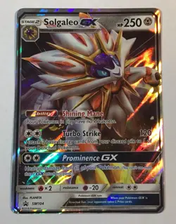 Pokemon Solgaleo GX SM104 Black Star Promo Ultra Rare Holo LP/MP - Image 1