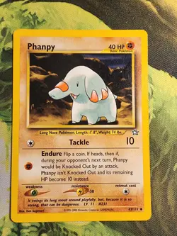Phanpy 43/111 Pokemon Neo Genesis Unlimited Non Holo 2000 HP - Image 1