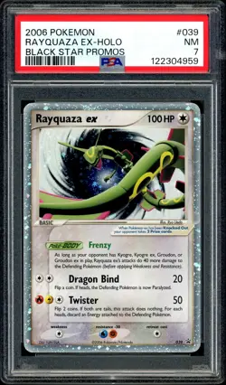 Pokemon PSA 7 Rayquaza ex Holo 039 Black Star Promo 2006 - Image 3