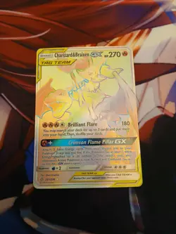 2019 Pokemon Sun & Moon Cosmic Eclipse Charizard Braixen Tag Team GX #251/236 NM - Image 1