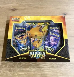 Pokemon TCG Hidden Fates Raichu GX Collection Box New Factory Sealed 728192512490 - Image 1