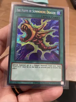 The Flute of Summoning Dragon LCKC-EN027 Unlimited Secret Rare NM +Bonus FREESHP - Image 1
