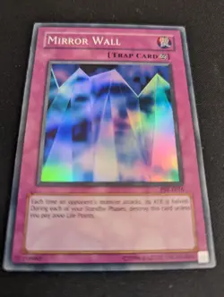 YuGiOh! Mirror Wall PSV-E016 Super Rare LP - Image 1