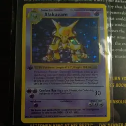 1999 Pokemon Base Set Alakazam Card 1/102 Mint condition - Image 1