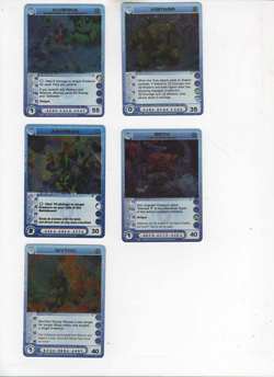 Chaotic lot #172. Lot of 5 Rare Overworld creature cards - Image 1