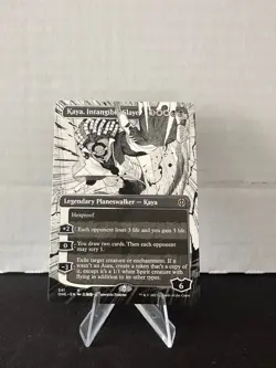 MTG - Kaya, Intangible Slayer (V.1) (Borderless) - Phyrexia (ONE) - Image 1
