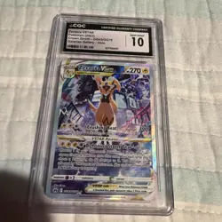 2023 POKEMON CROWN ZENITH GALARIAN GALLERY #GG43 ZERAORA VSTAR CGC 10 GEM MINT - Image 1