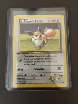 Lt. Surge’s Eevee 51/132 1st Edition - Gym Challenge Pokemon - Image 3