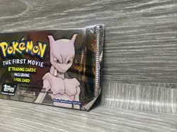 Pokemon 1999 The First Movie Topps Booster Pack Black Logo New Sealed 2 - Image 4
