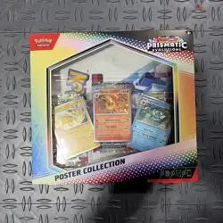 NEW Pokemon TCG S&V Prismatic Evolutions Poster Collection Box Sealed DG Sticker - Image 1