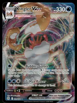 Kingler VMAX 029/172 Ultra Rare Holo NM Pokemon SWSH09: Brilliant Stars - Image 1