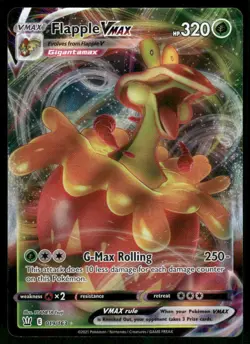Flapple VMAX 019/163 Ultra Rare Holo NM Pokemon SWSH05: Battle Styles - Image 1