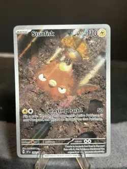 Stunfisk Illustration Rare SV08: Surging Sparks 202/191 Pokemon - Image 1