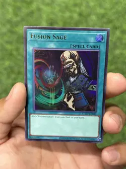Yu-Gi-Oh! Fusion Sage . LCKC-EN089 Ultra Rare NM - Image 1