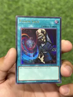 Yu-Gi-Oh! Fusion Sage . LCKC-EN089 Ultra Rare NM - Image 2