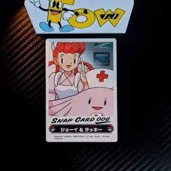 The Pokemon Weekly Snap Card Nurse Joy Blissey 006 Bandai Carddass Pack New - Image 2