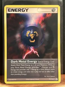 Dark Metal Energy 97/110 Uncommon Pokemon Card TCG EX Holon Phantoms NM - Image 1