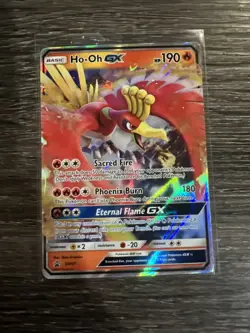Pokemon TCG Cards Ho-Oh GX SM57 Black Star Promo Holo NM - Image 1