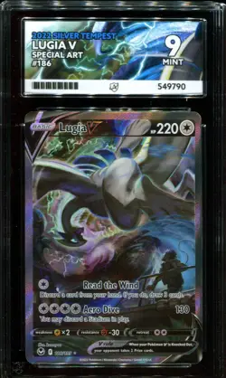 ACE 9 Lugia V 186/195 Silver Tempest Alt Art Pokemon Card - Image 1