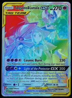 Solgaleo & Lunala GX Tag Team #254 NM-M Pokemon Card - Image 1