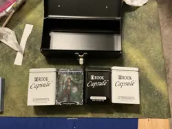Rook Steel alloy Card Case Plus 4 Metal Trading Card Boxes - Image 5